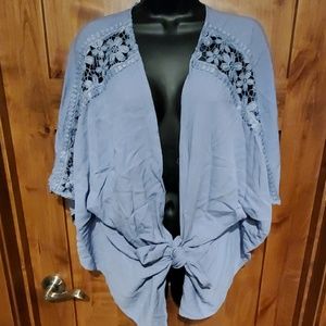 NWT blue kimono wrap